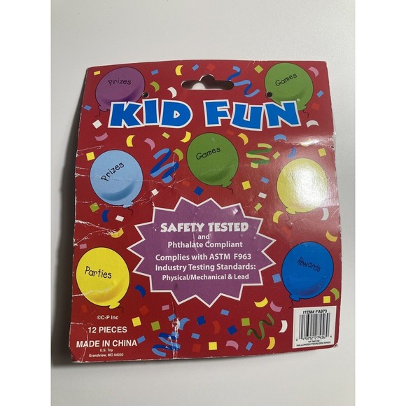 Vintage Kids Halloween Characters Rings 12 Pack Party Favors Spooky Prizes NOS - Picture 2 of 5